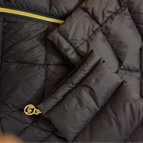 Michael Kors Dark Purple Puffer Coat - Picture 6 of 9